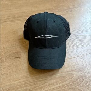 Tesla CyberTruck Black Trucker Cap with White Embroidered Logo